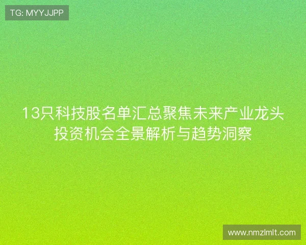 13只科技股名单汇总聚焦未来产业龙头投资机会全景解析与趋势洞察